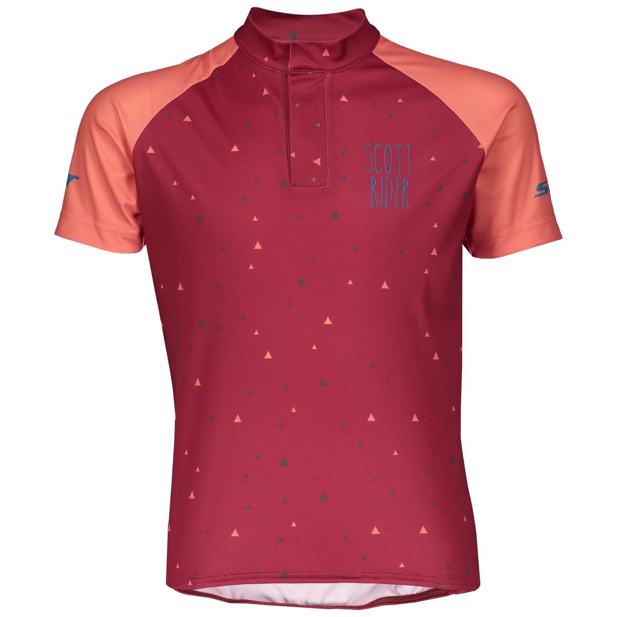 Scott RC Team Junior Kinder Fahrrad Trikot kurz coral rot 2019