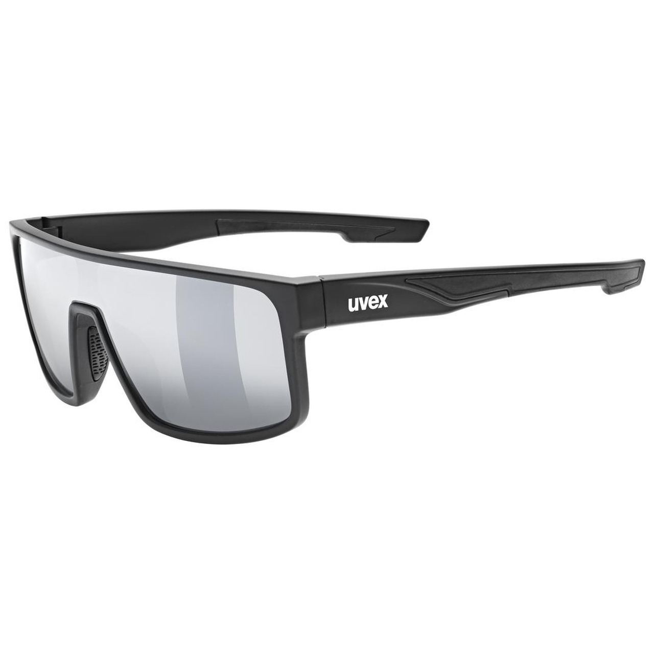 Uvex LGL 51 Sport / Freizeit Brille matt schwarz/mirror silberfarben
