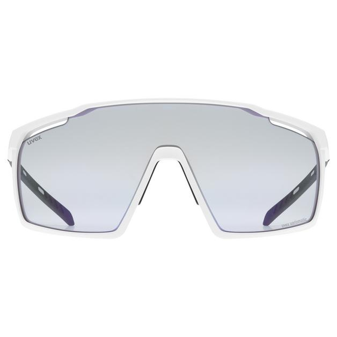 Uvex Mtn Perform V Outdoor / Sport Brille matt weiß/litemirror blau