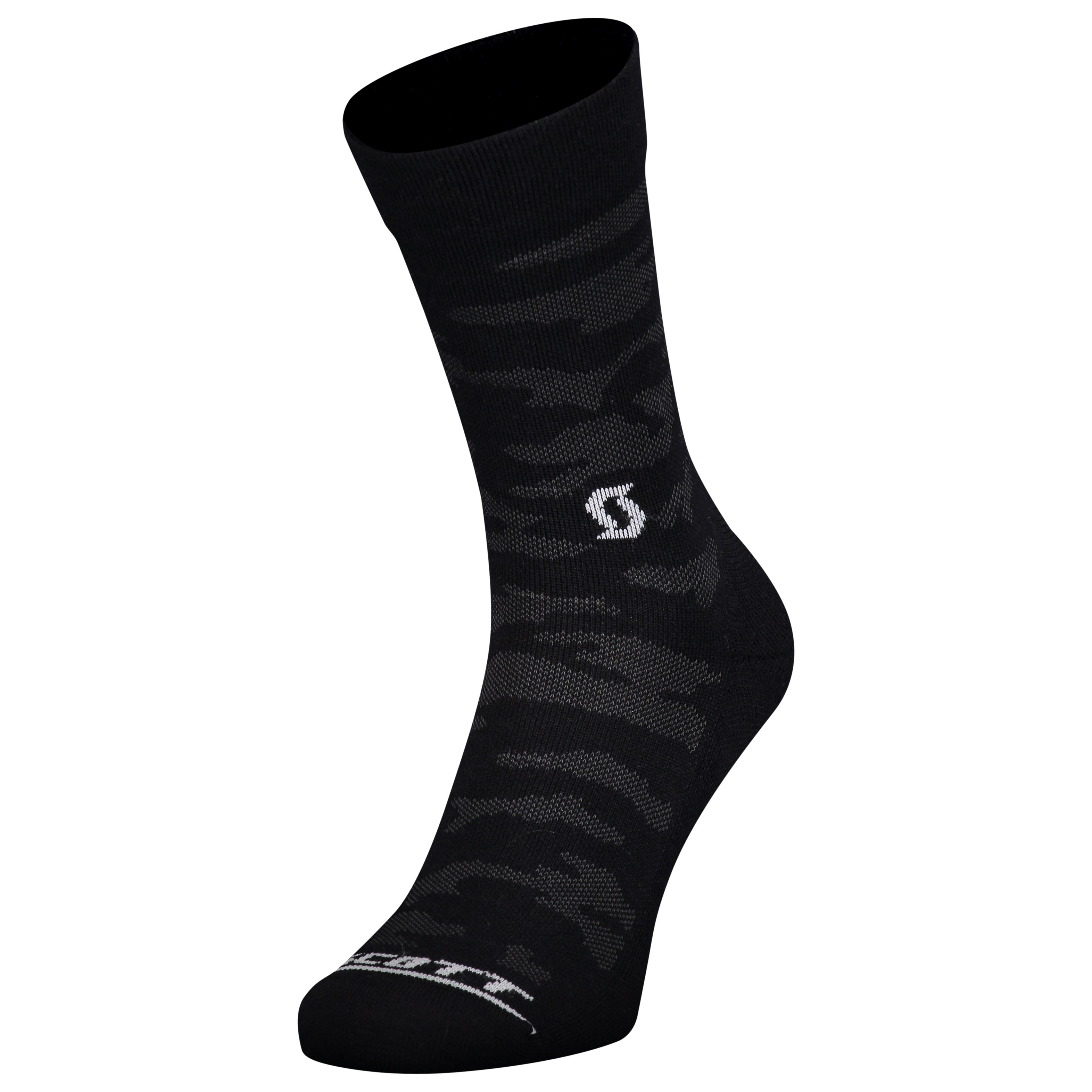 Scott Trail Camo Crew Fahrrad Socken schwarz/grau 2024
