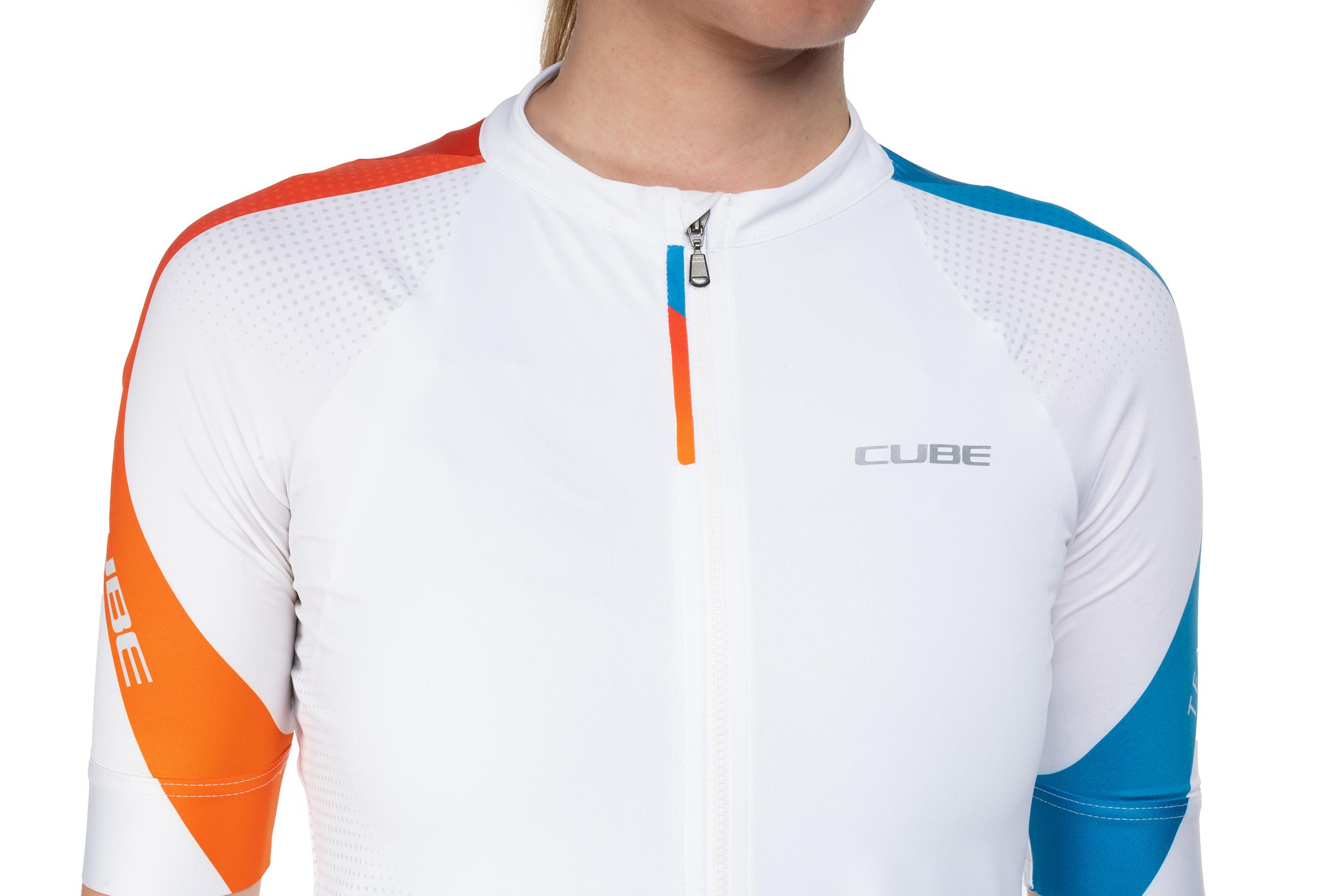 Cube Road / XC Teamline Damen Fahrrad Trikot kurz schwarz/orange 2027