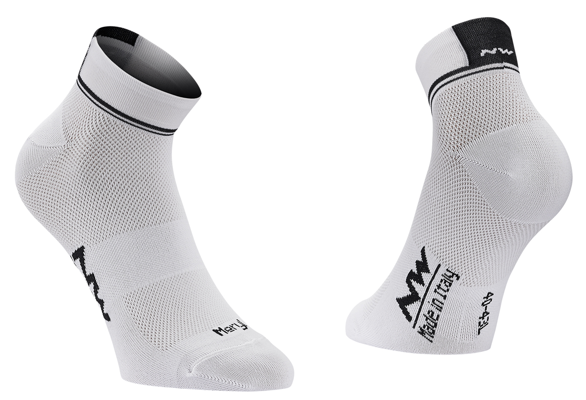 Northwave Logo 2 Damen Fahrrad Socken weiß/schwarz 2019
