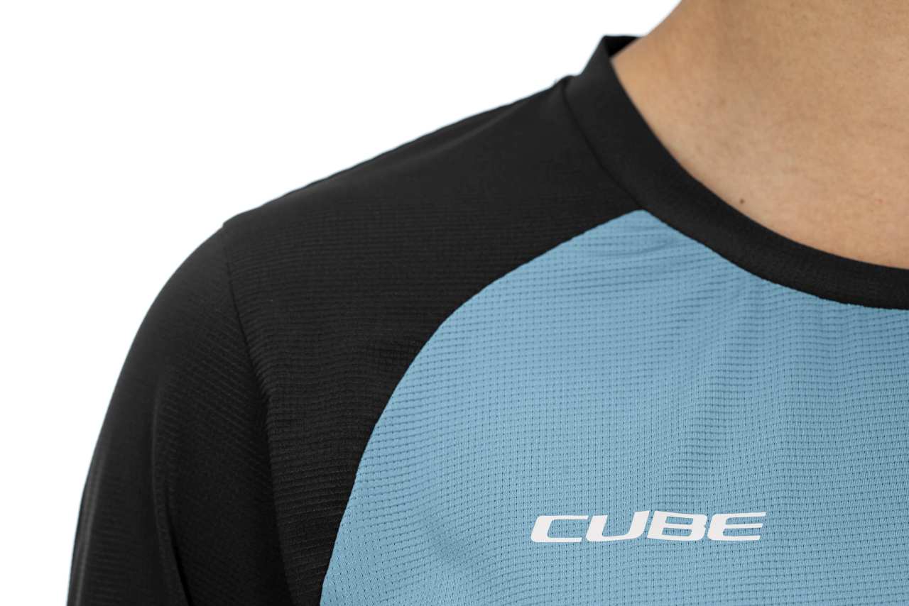 Cube ATX Damen Fahrrad Trikot lang blau 2027