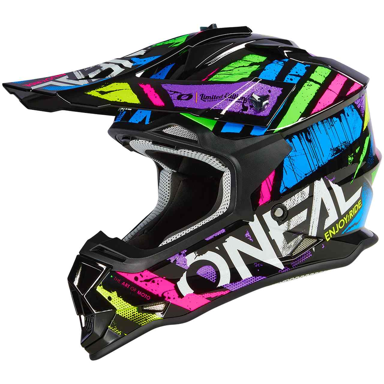 O'Neal 2 Series Glitch Motocross Enduro MTB Helm schwarz/multi 2027 Oneal