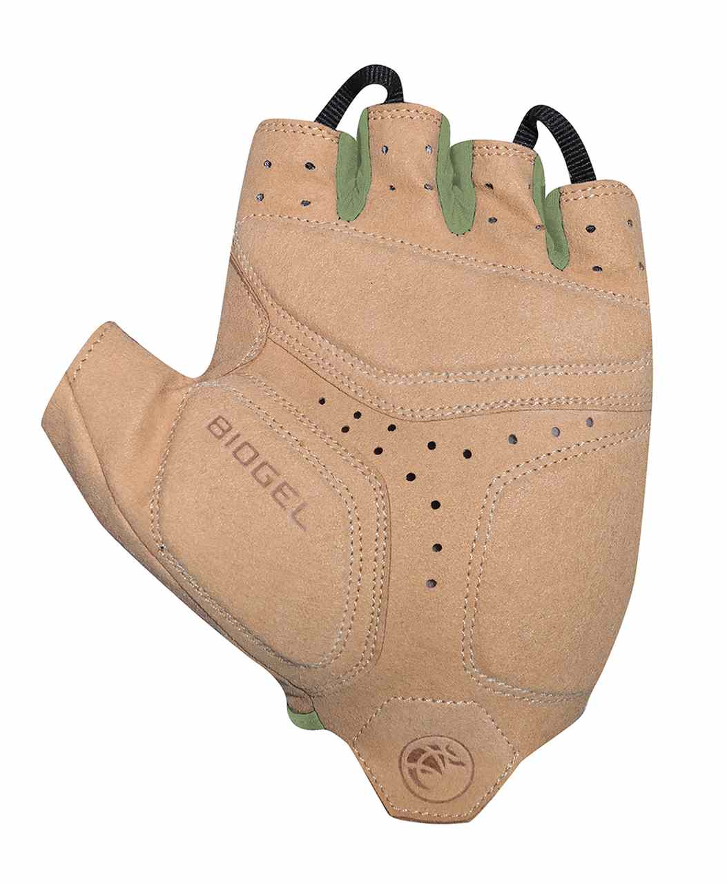 Chiba Nature Eco Fahrrad Handschuhe kurz olive grün 2027