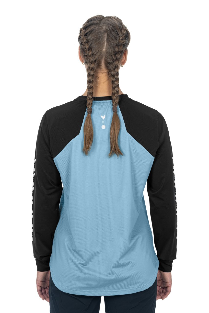 Cube ATX Damen Fahrrad Trikot lang blau 2027