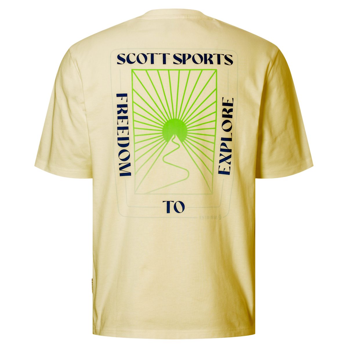Scott Graphic Freizeit Shirt kurzarm weiß/blau 2027