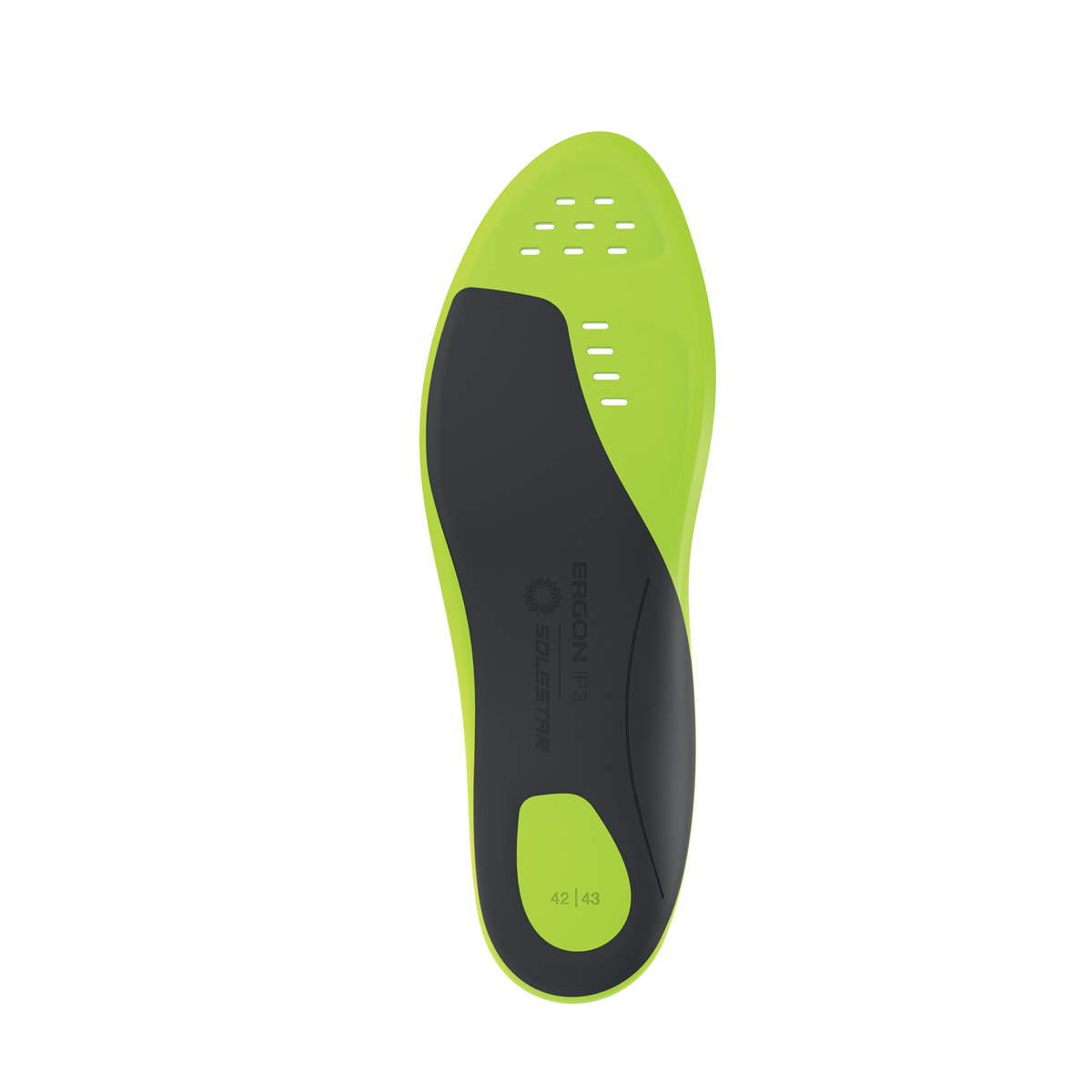 Ergon IP3 Solestar Einlegesohle schwarz/gelb