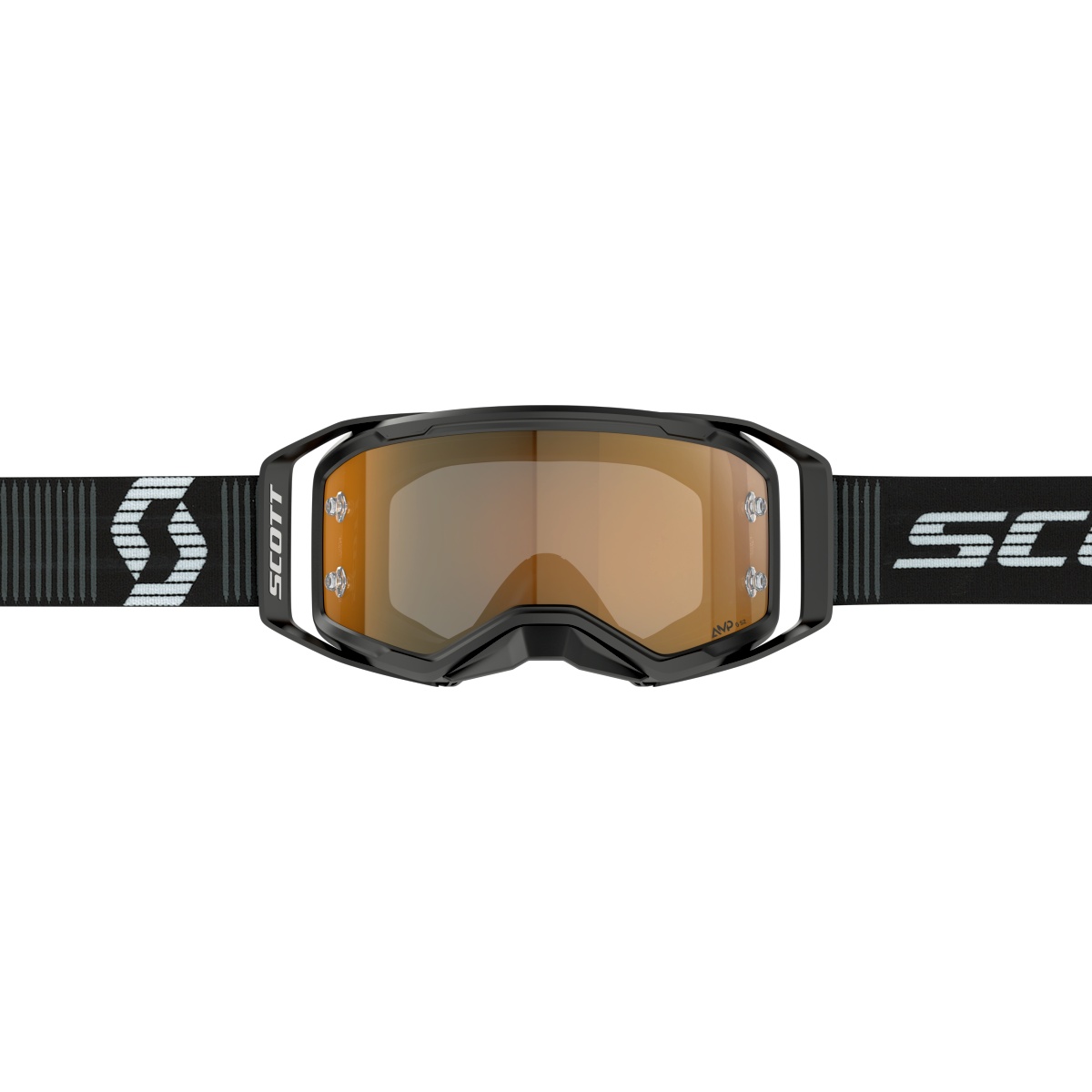 Scott Prospect 2.0 AMP chrome MX Goggle Cross/MTB Brille schwarz/weiß/goldfarben chrome works