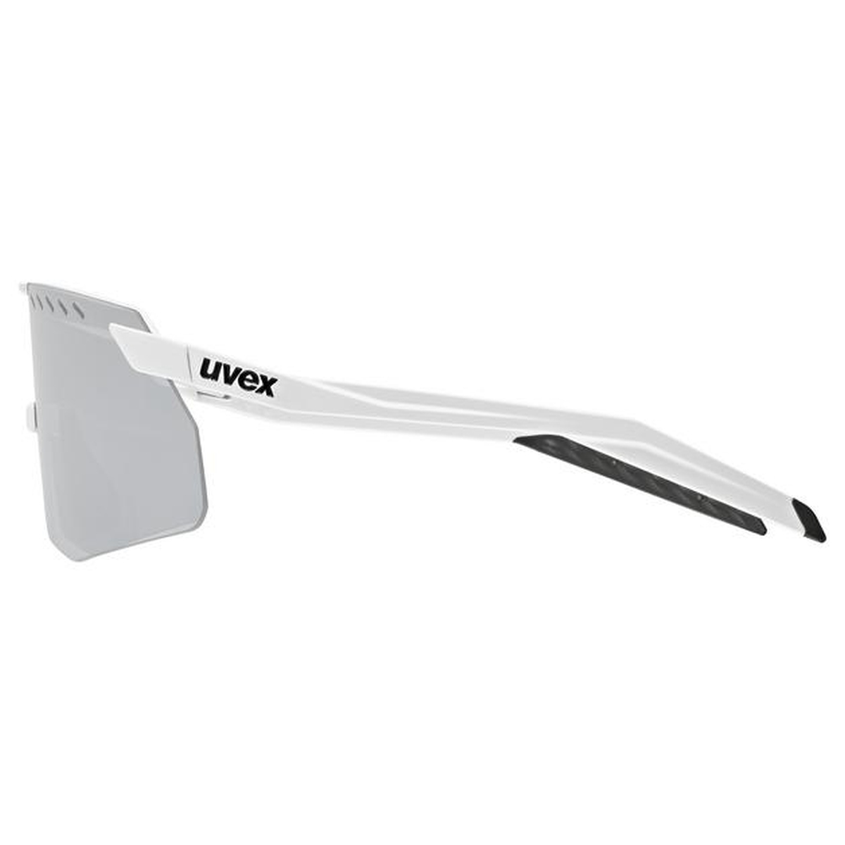 uvex Pace Stage S Fahrrad / Sport Brille matt weiß/mirror silberfarben 2027