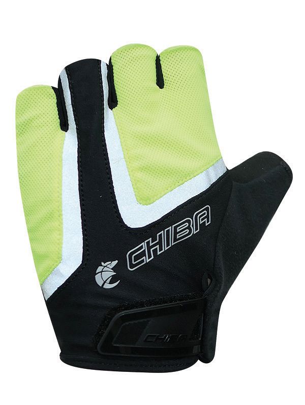 Chiba Gel Air Reflex Fahrrad Handschuhe kurz gelb/schwarz 2027