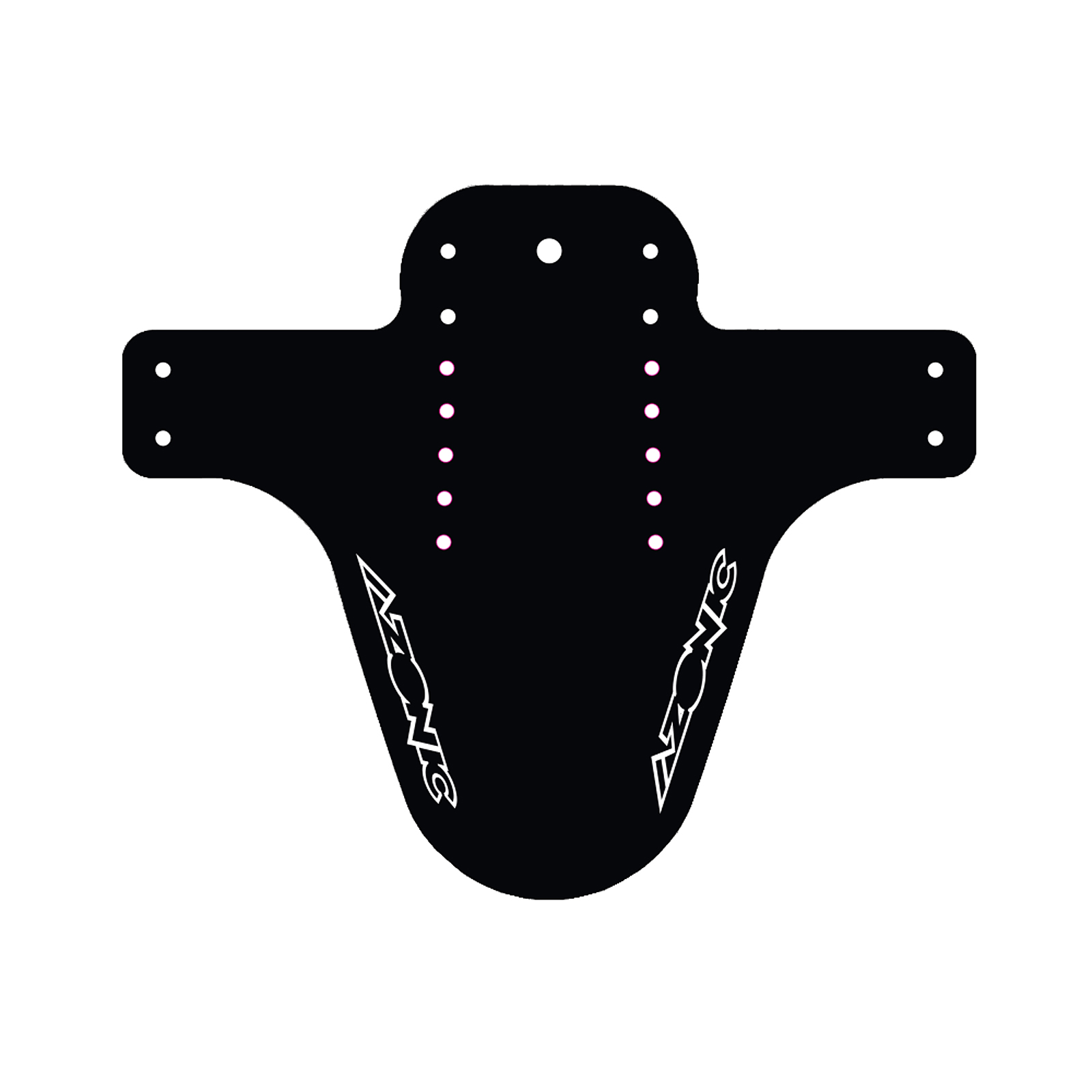 Azonic Splatter Fender Schutzblech Logo schwarz/weiß