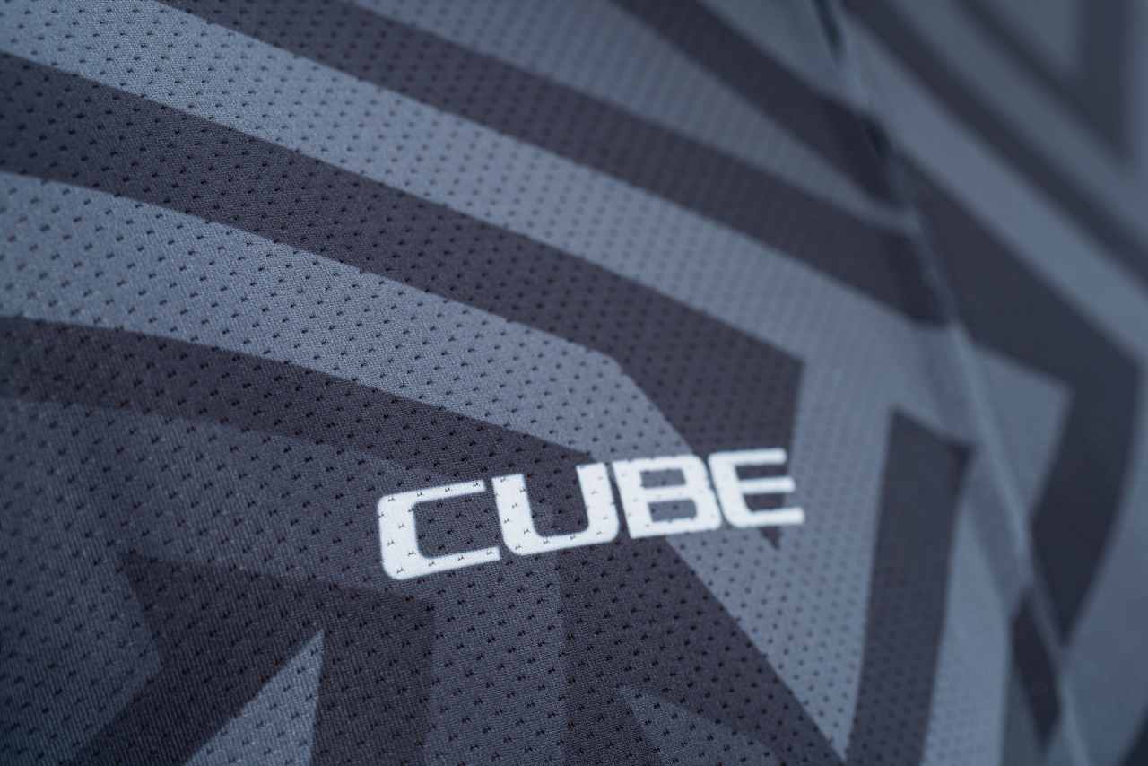 Cube ATX Cmpt Full Zip Fahrrad Trikot kurz schwarz/grau 2027