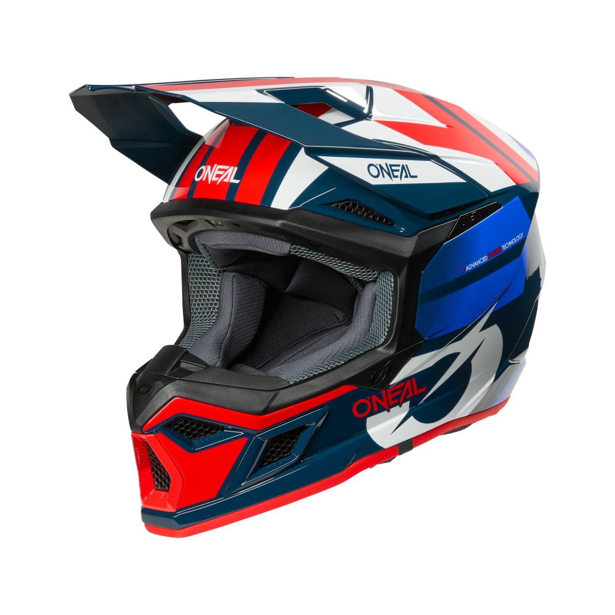 ONeal 3SRS Ride Motocross Enduro MTB Helm blau/weiß/rot 2027