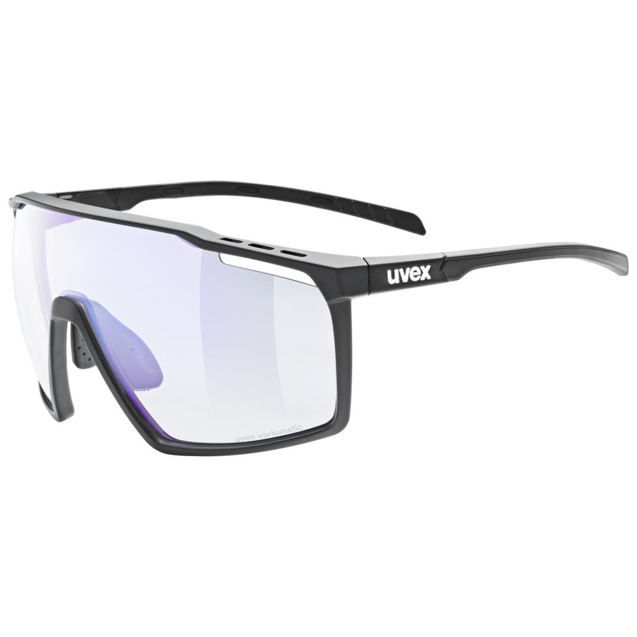 Uvex Mtn Perform V Outdoor / Sport Brille matt schwarz/litemirror blau