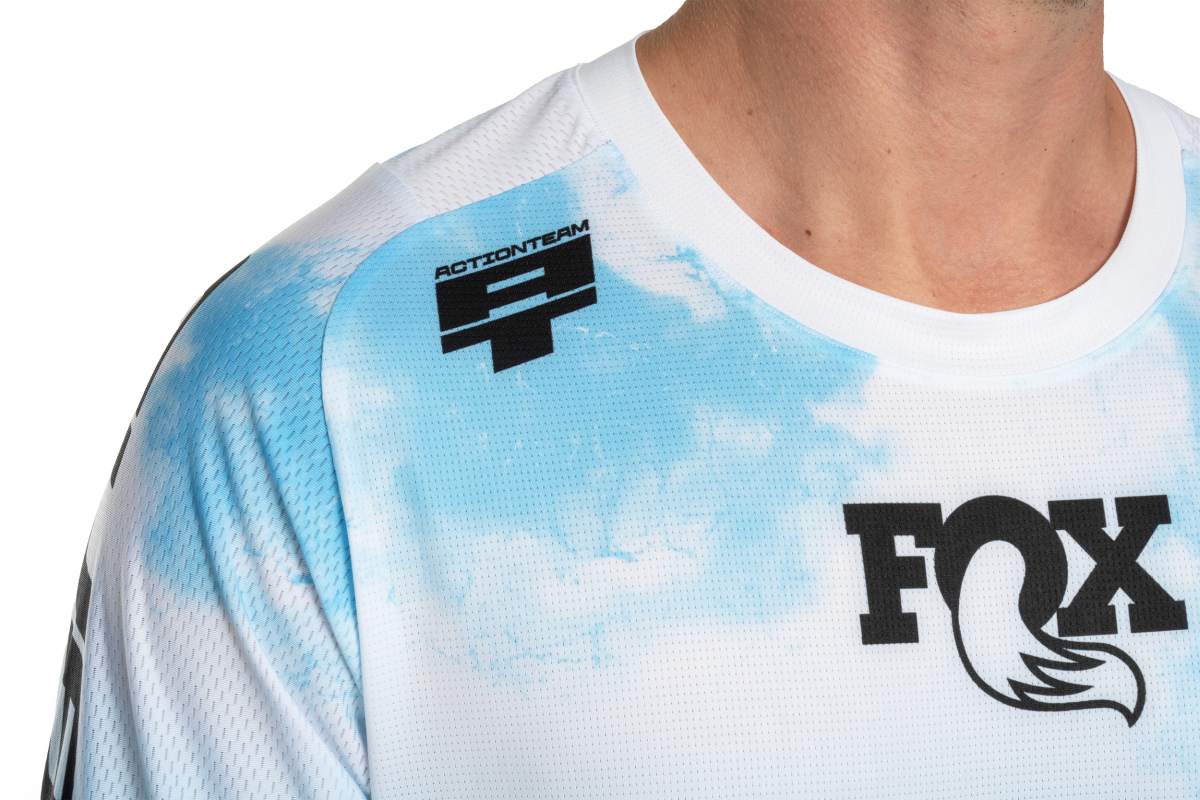 Cube X Actionteam Fahrrad Trikot kurz blau/weiß 2026