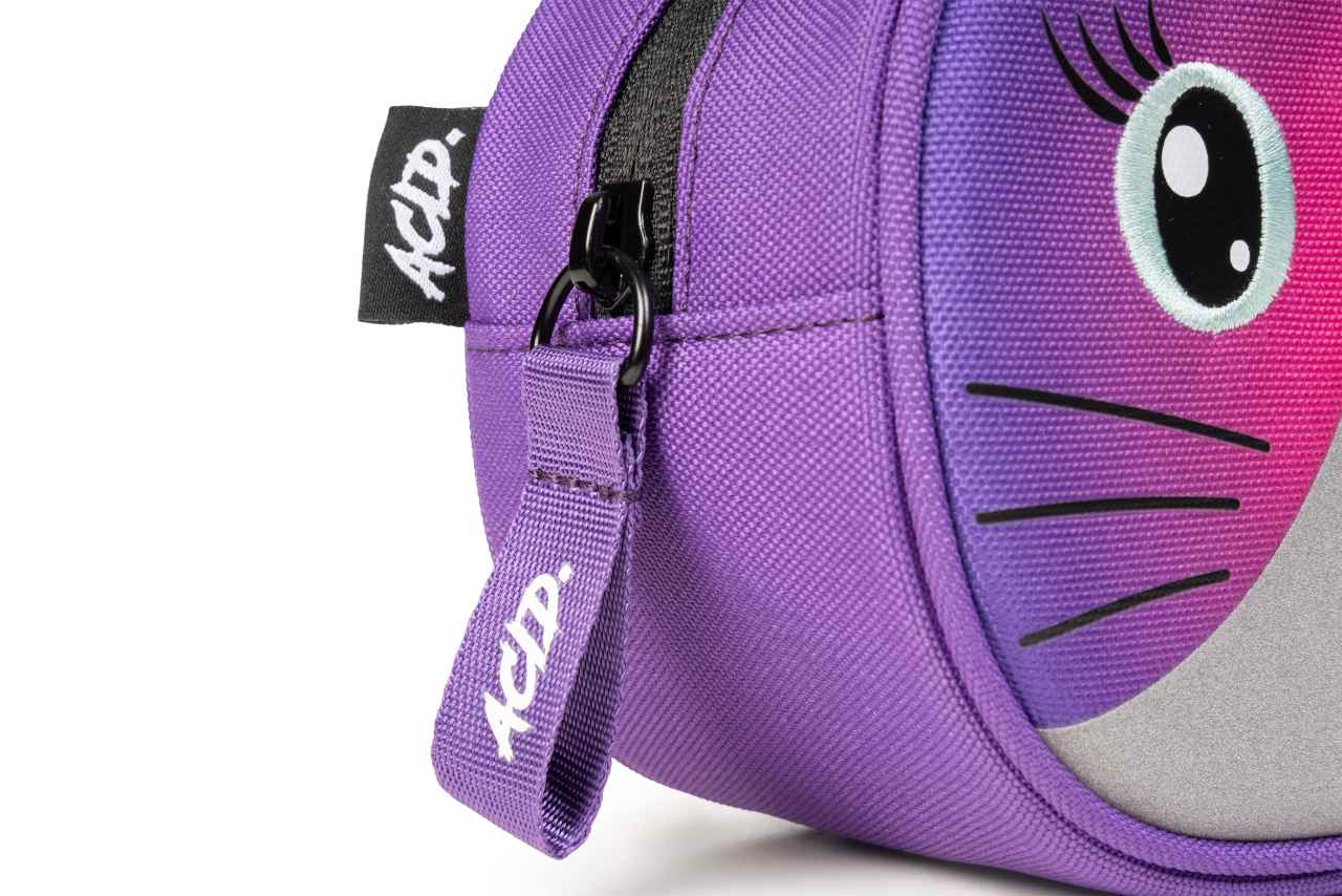 Acid Kids Katze Kinder Lenkertasche plum