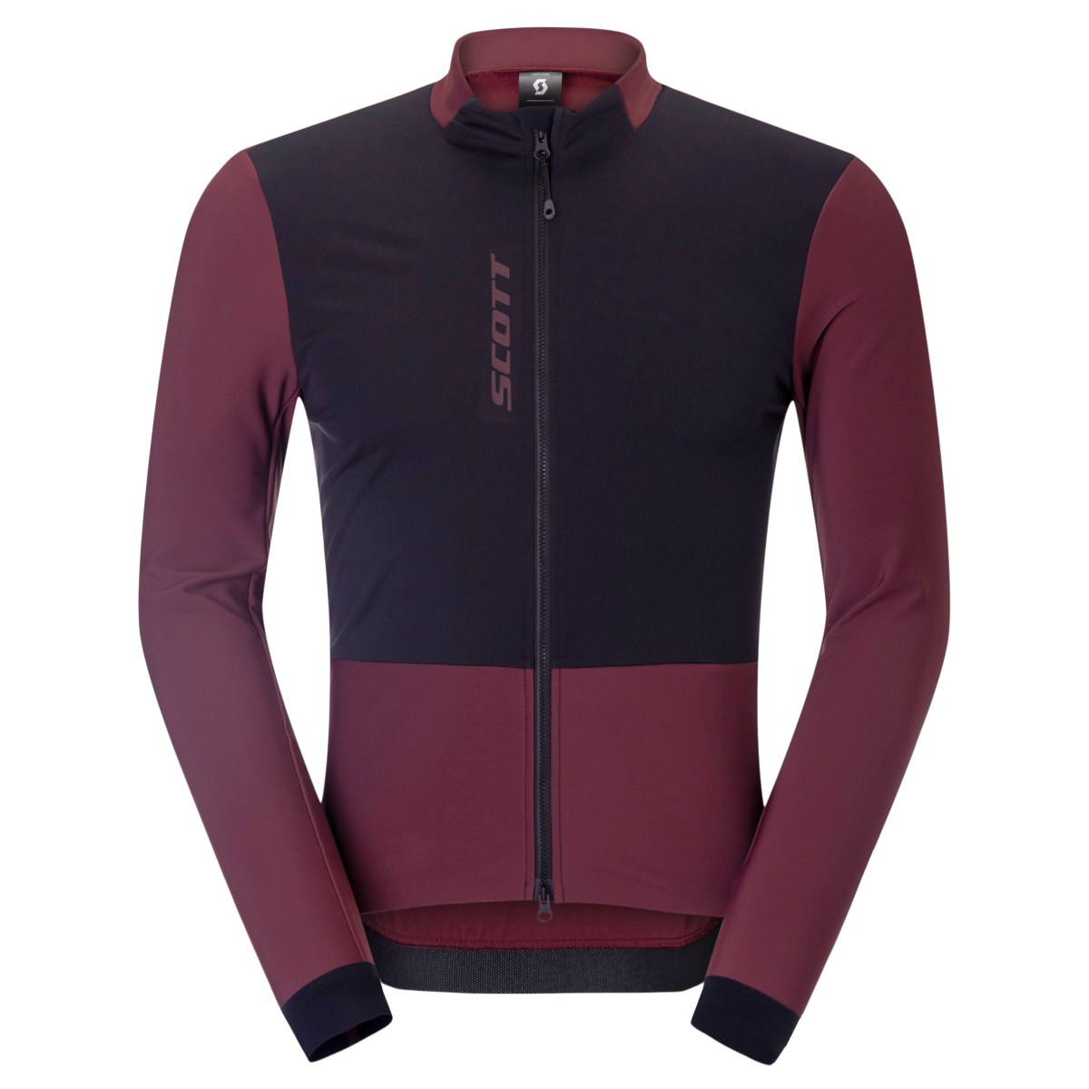 Scott Pro Warm Winter Fahrradtrikot langarm cocoa rot/schwarz 2027