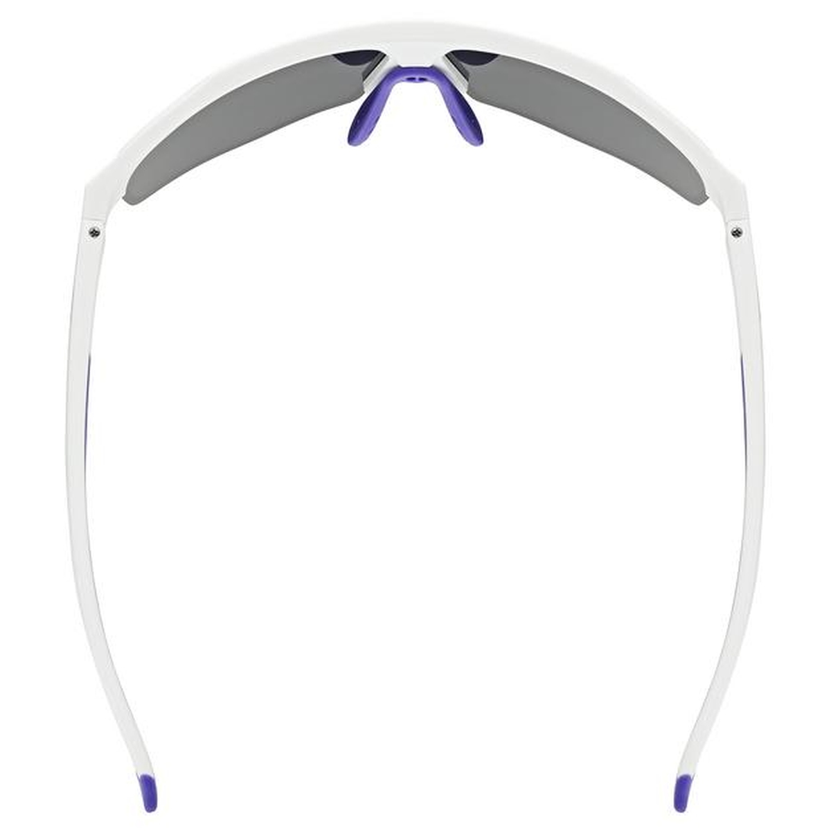 Uvex Axos Fahrrad / Sport Wechselscheiben Brille matt weiß/mirror lila
