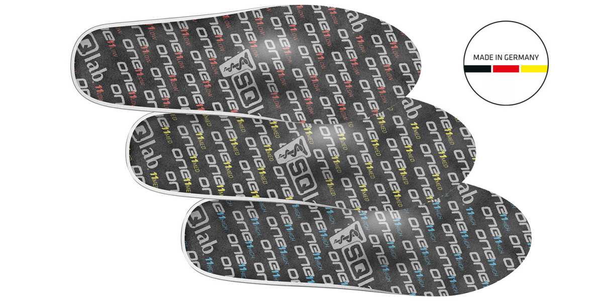 SQlab One11 Low MTB Tech / Trail Einlegesohlen schwarz/rot