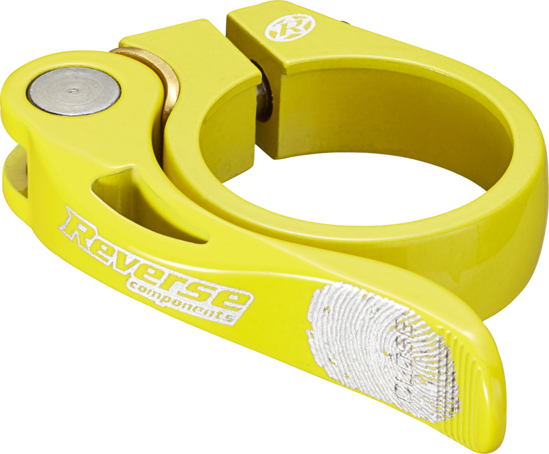 Reverse Long Life Sattelklemme mit Schnellspanner 34.9mm gelb