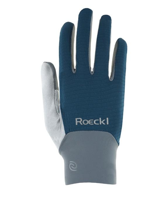 Roeckl Maracon Fahrrad Handschuhe lang blau/grau 2026