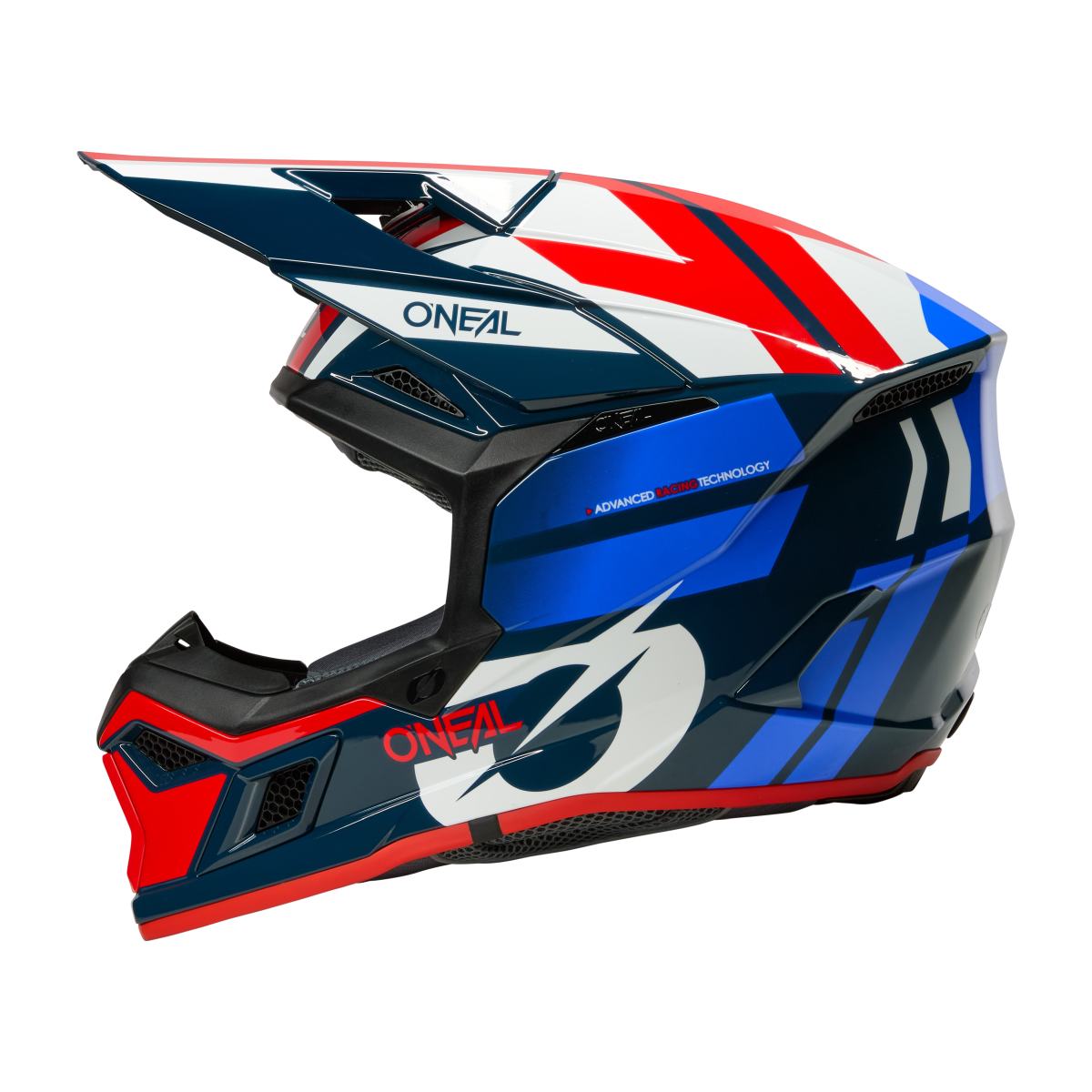 ONeal 3SRS Ride Motocross Enduro MTB Helm blau/weiß/rot 2027
