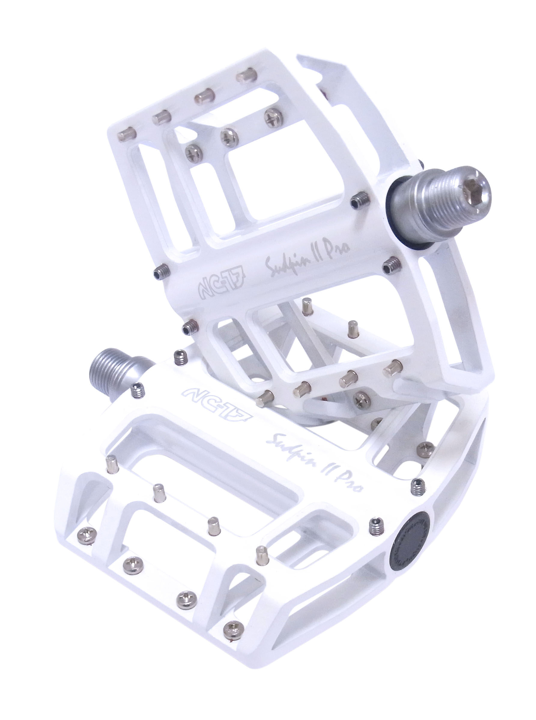 NC-17 Sudpin II Pro CNC Fahrrad Plattform Pedal weiss