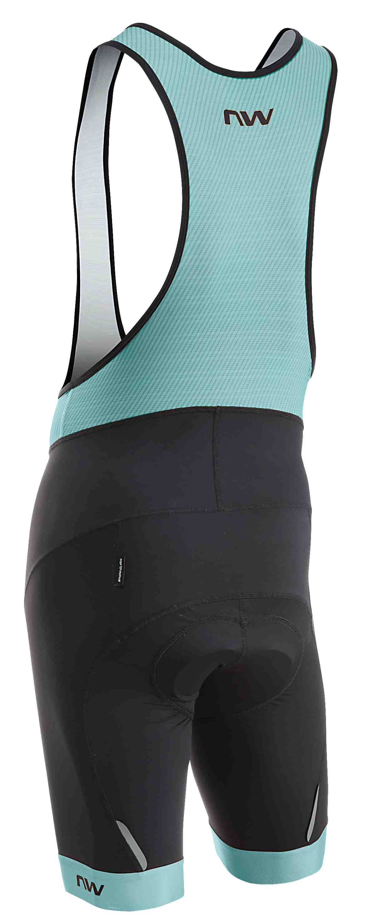 Northwave Force Evo Fahrrad Trägerhose kurz schwarz/grün 2024