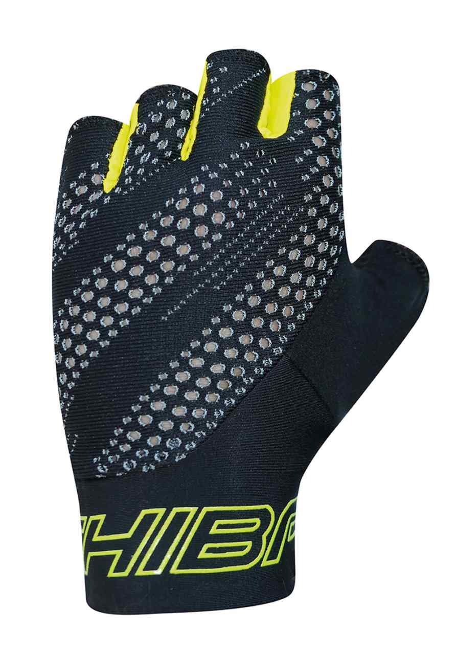 Chiba Ergo Fahrrad Handschuhe kurz schwarz/gelb 2027