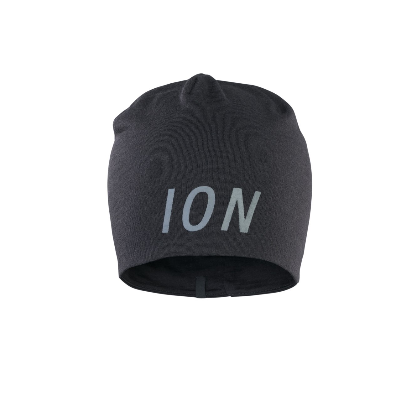 Ion Logo Merino Beanie Fahrrad Unterhelmmütze schwarz