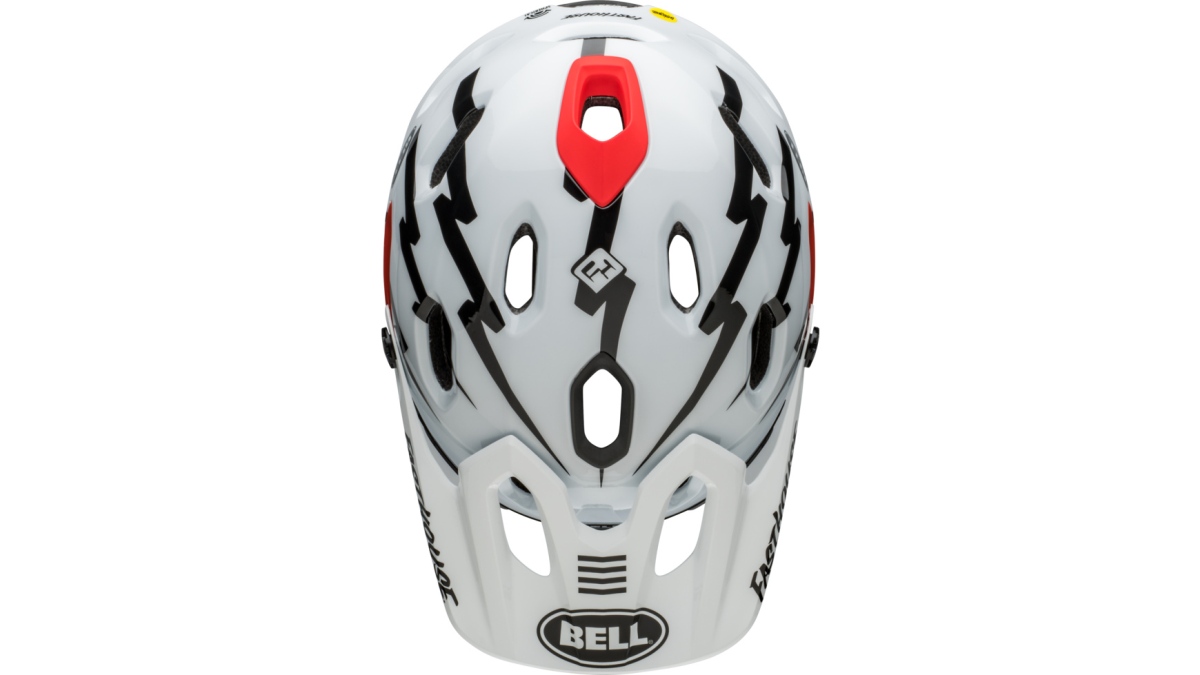 Bell Super DH Spherical Fahrrad Helm Fasthouse matt schwarz/weiß 2025