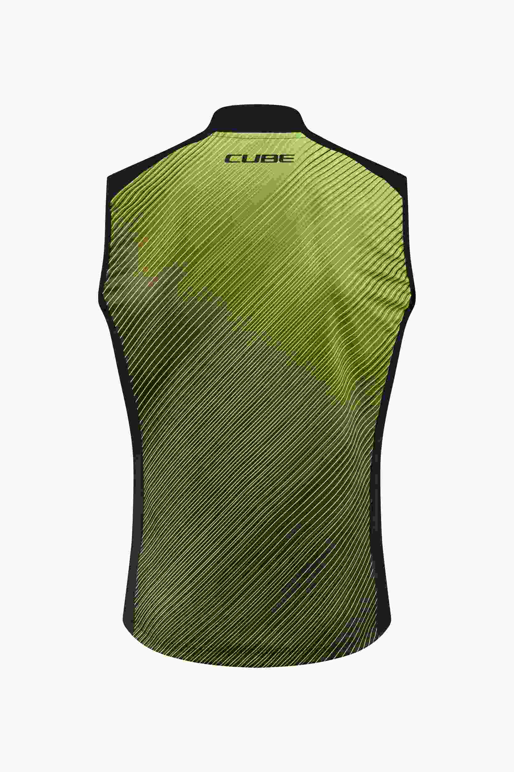 Cube Blackline Safety Softshell Fahrrad Windweste gelb / schwarz 2025