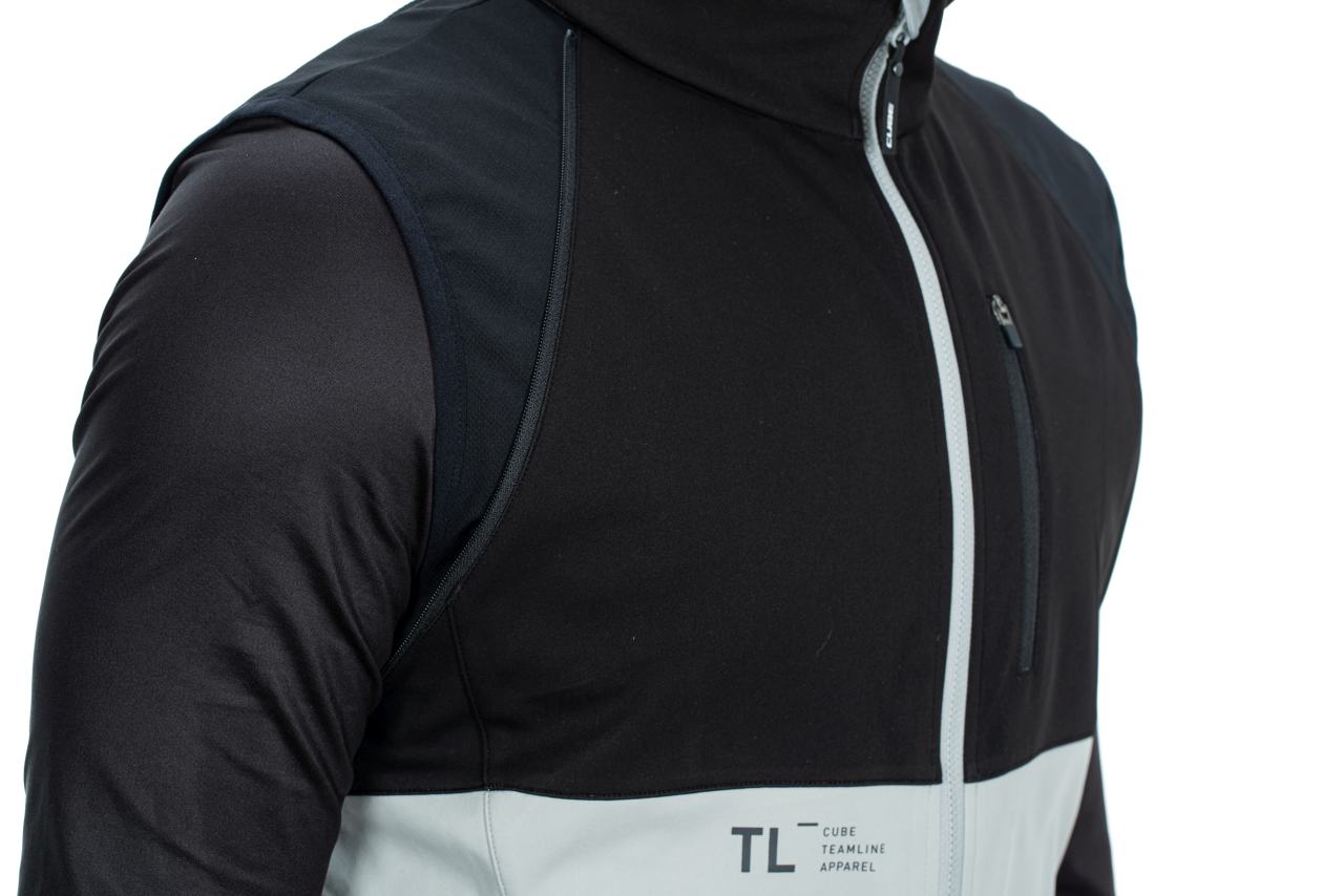 Cube Teamline Fahrrad Multifunktionsjacke schwarz/grau 2026