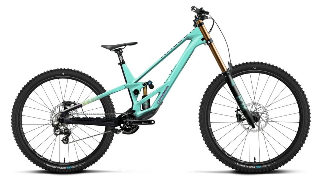 Orbea Rallon 450 D-LTD 29'' FR Carbon MTB Fahrrad aloha green/fantasy purple carbon view 2027