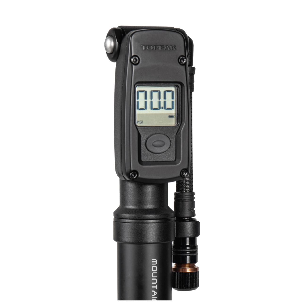 Topeak Mountain Digital 2 Stage All in one Manometer Mini Fahrrad / Dämper Pumpe schwarz