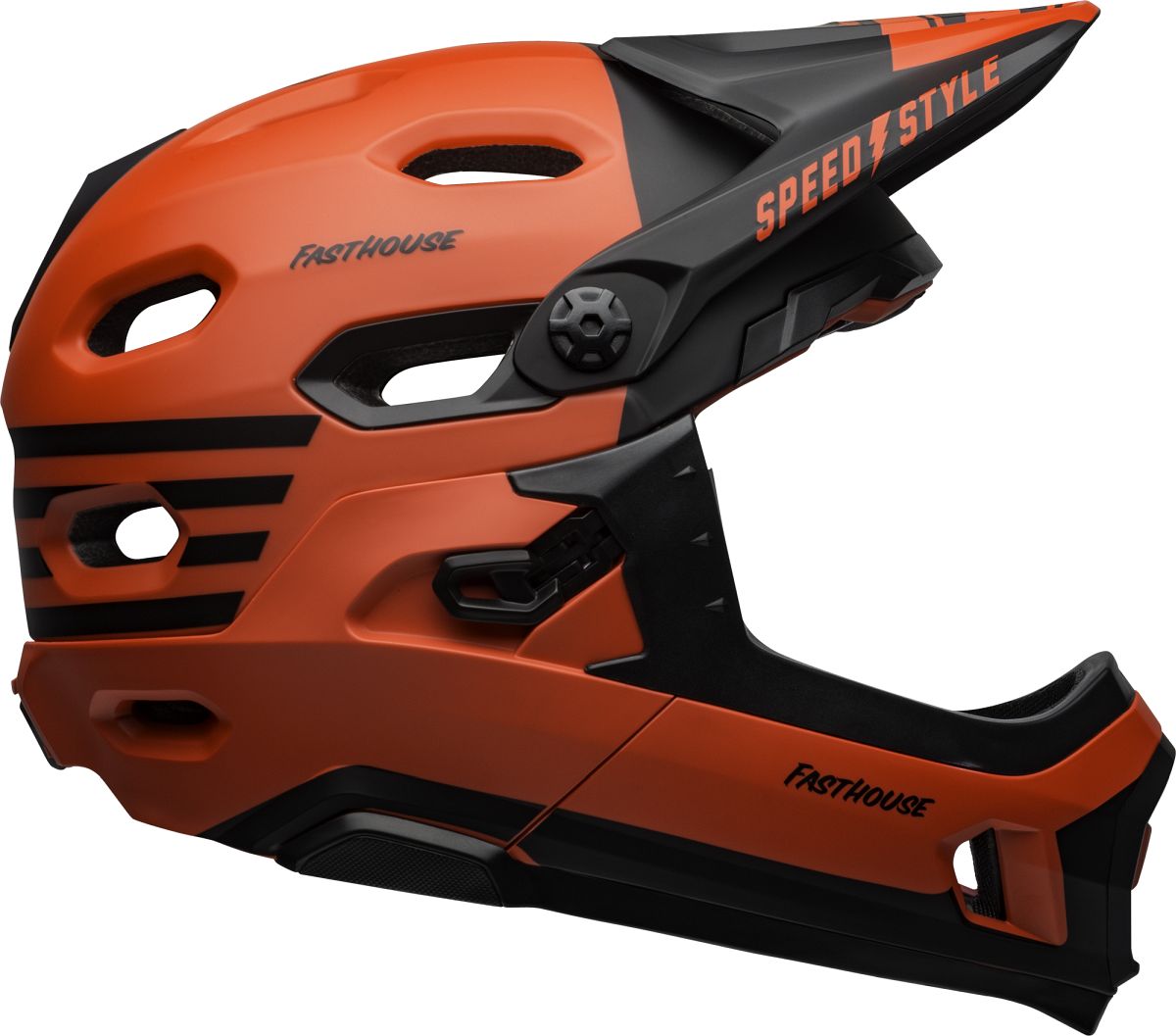 Bell Super DH MIPS Fahrrad Helm rot/schwarz 2025