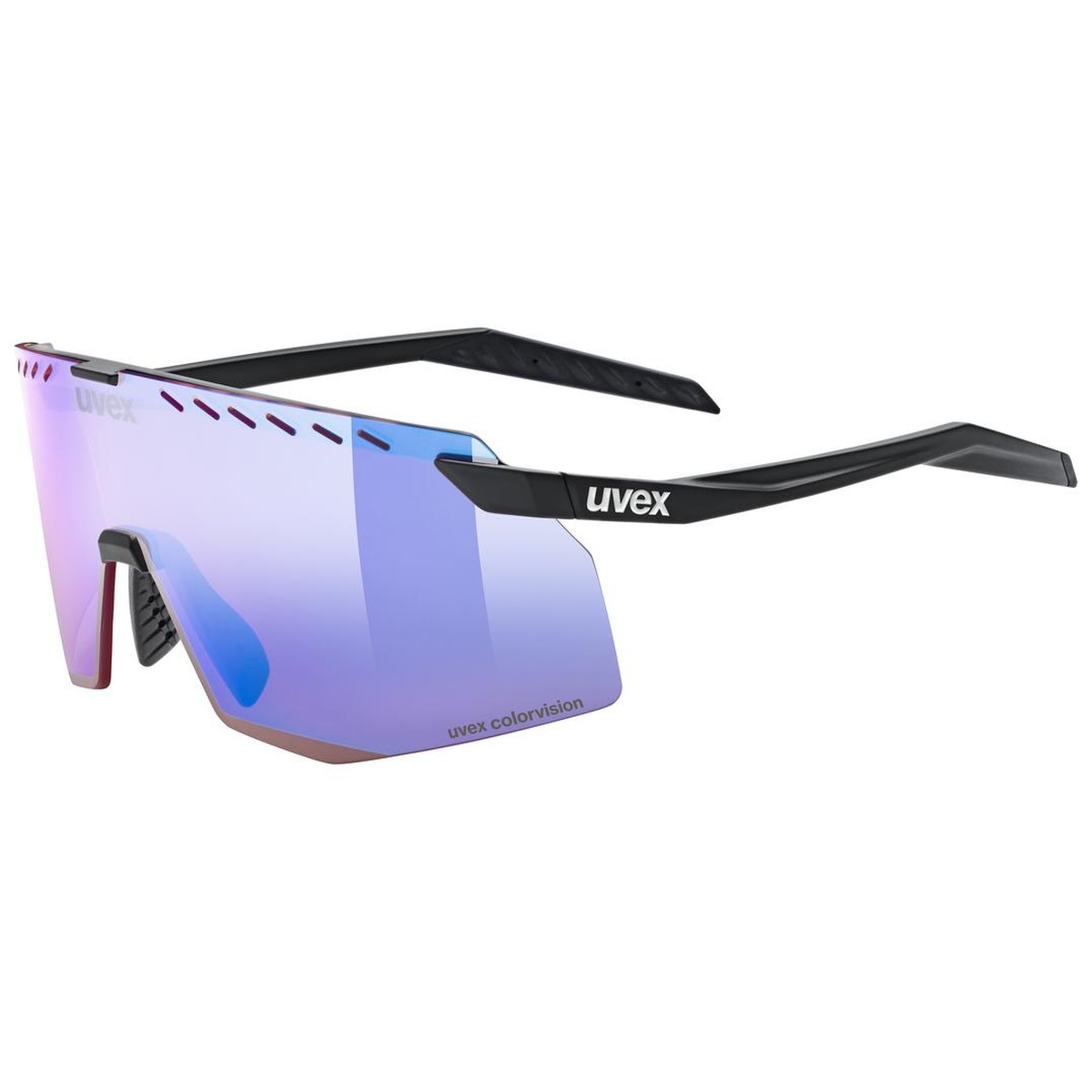 uvex Pace Stage CV Fahrrad / Sport Brille matt schwarz/mirror blau 2027