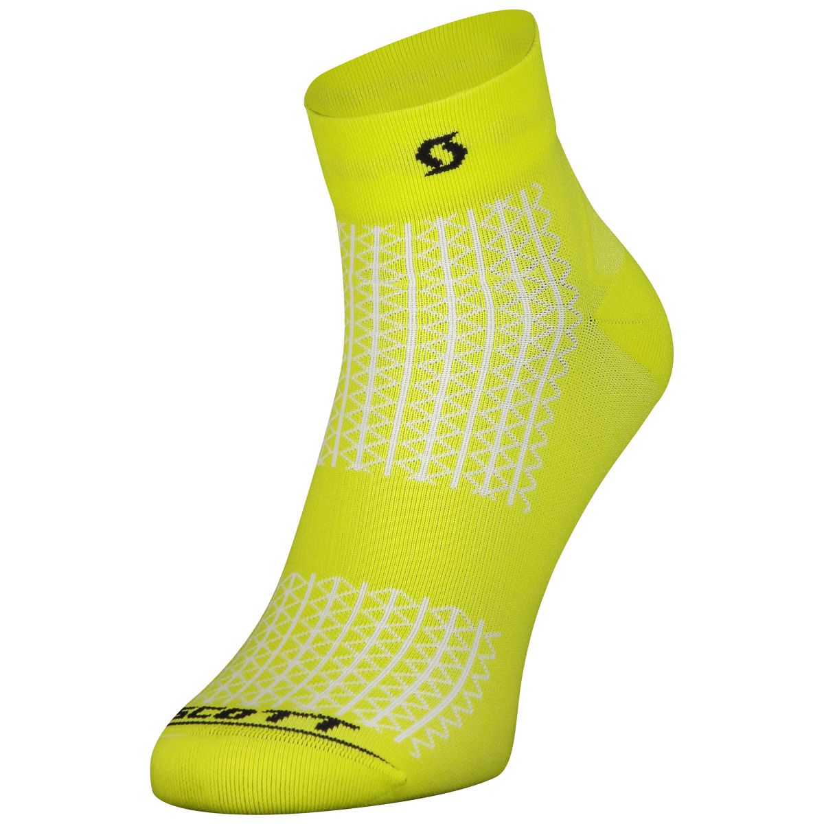 Scott Performance Quarter Fahrrad Socken gelb 2025