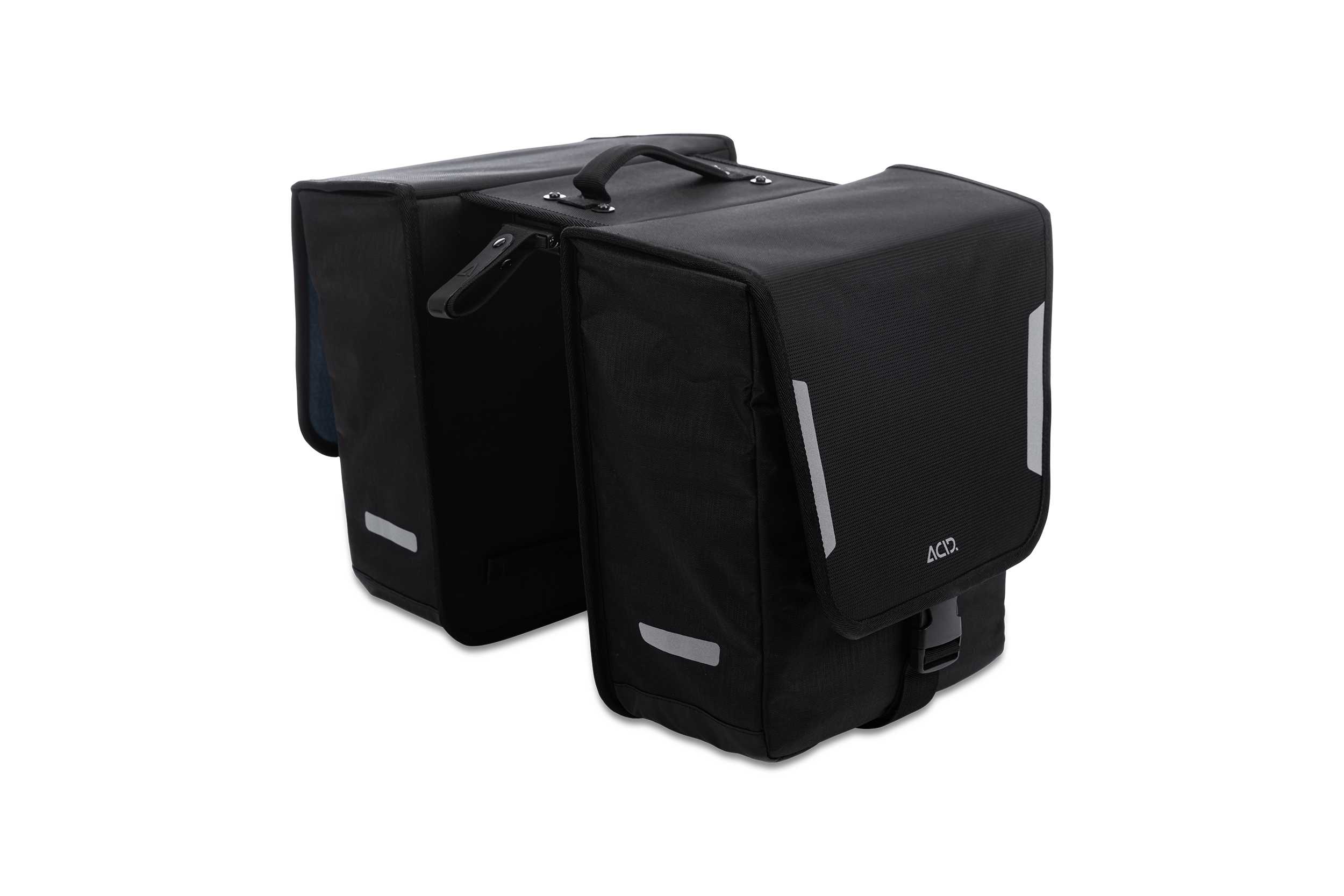 Acid City 15 Classic Double RILink Seitentasche / Gepäckträgertasche schwarz