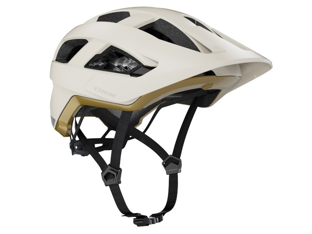 Bontrager Quantum WaveCel MTB Fahrrad Helm matt beige / goldfarben 2026