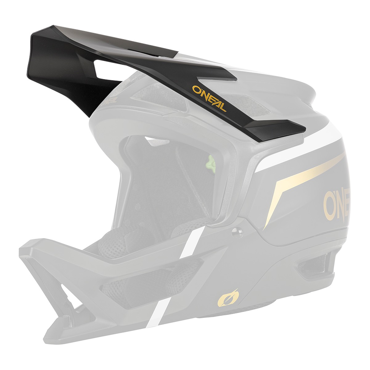 O'neal Transition Flash Visor Helm Blende Schirm schwarz/weiß Oneal