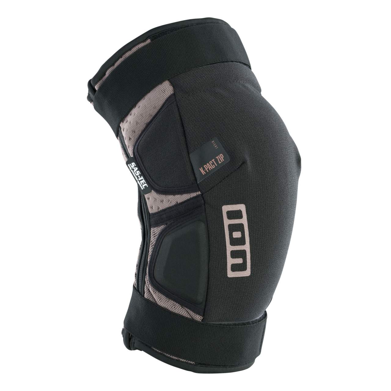 Ion K-Pact Zip Fahrrad Knieschoner schwarz/gloomy sand 2025