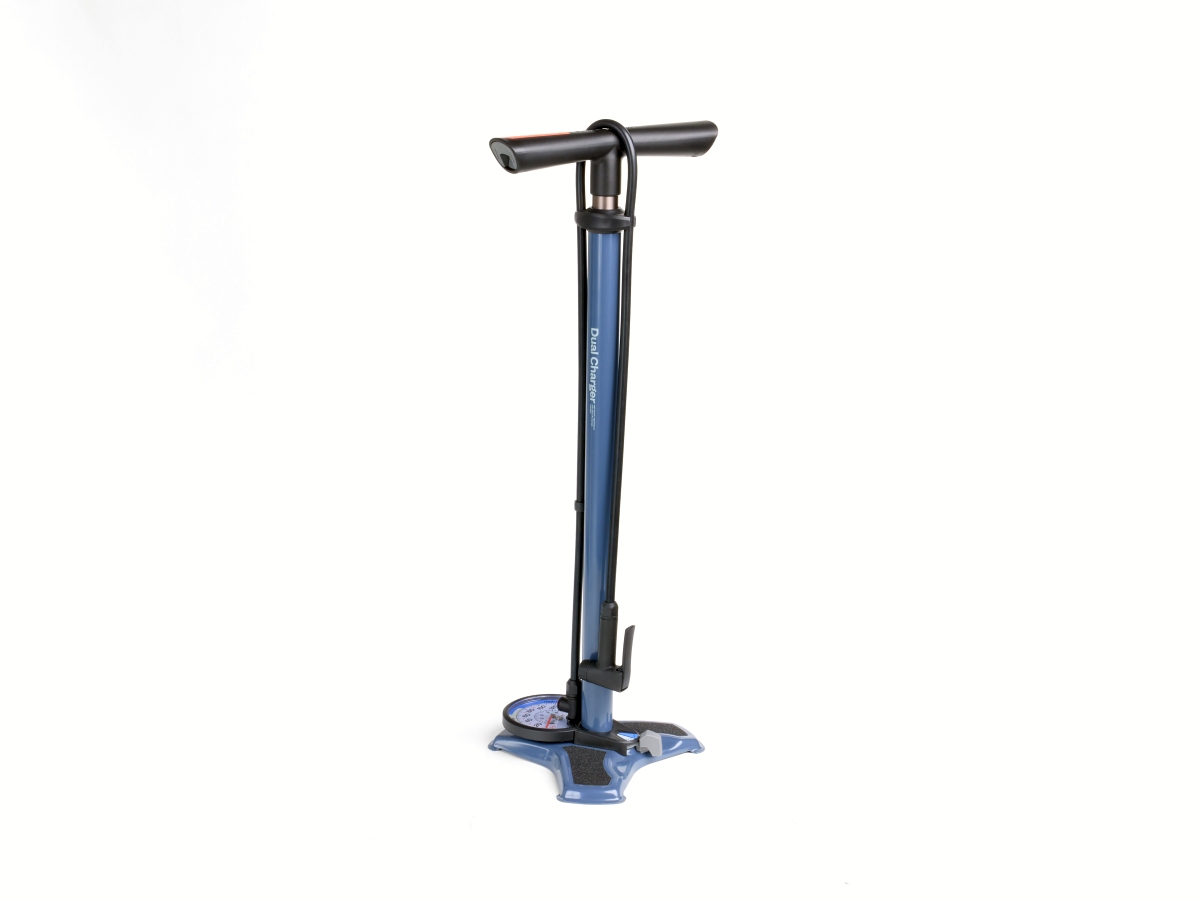 Trek Dual Charger Fahrradstandpumpe blau