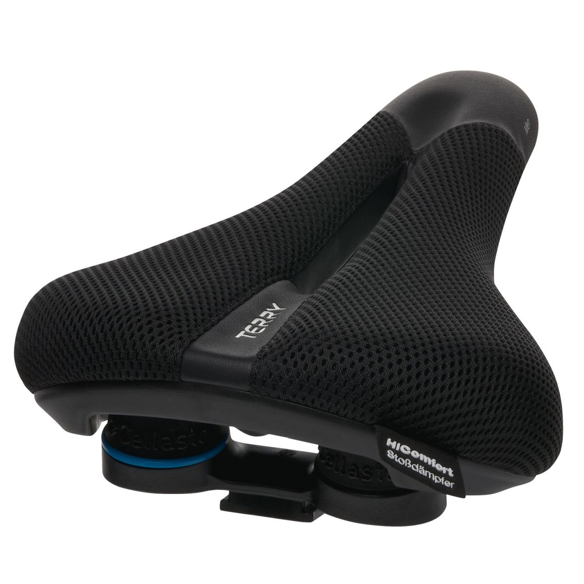 Terry Fisio Climavent Gel Comfort Herren Trekking Fahrrad Sattel schwarz