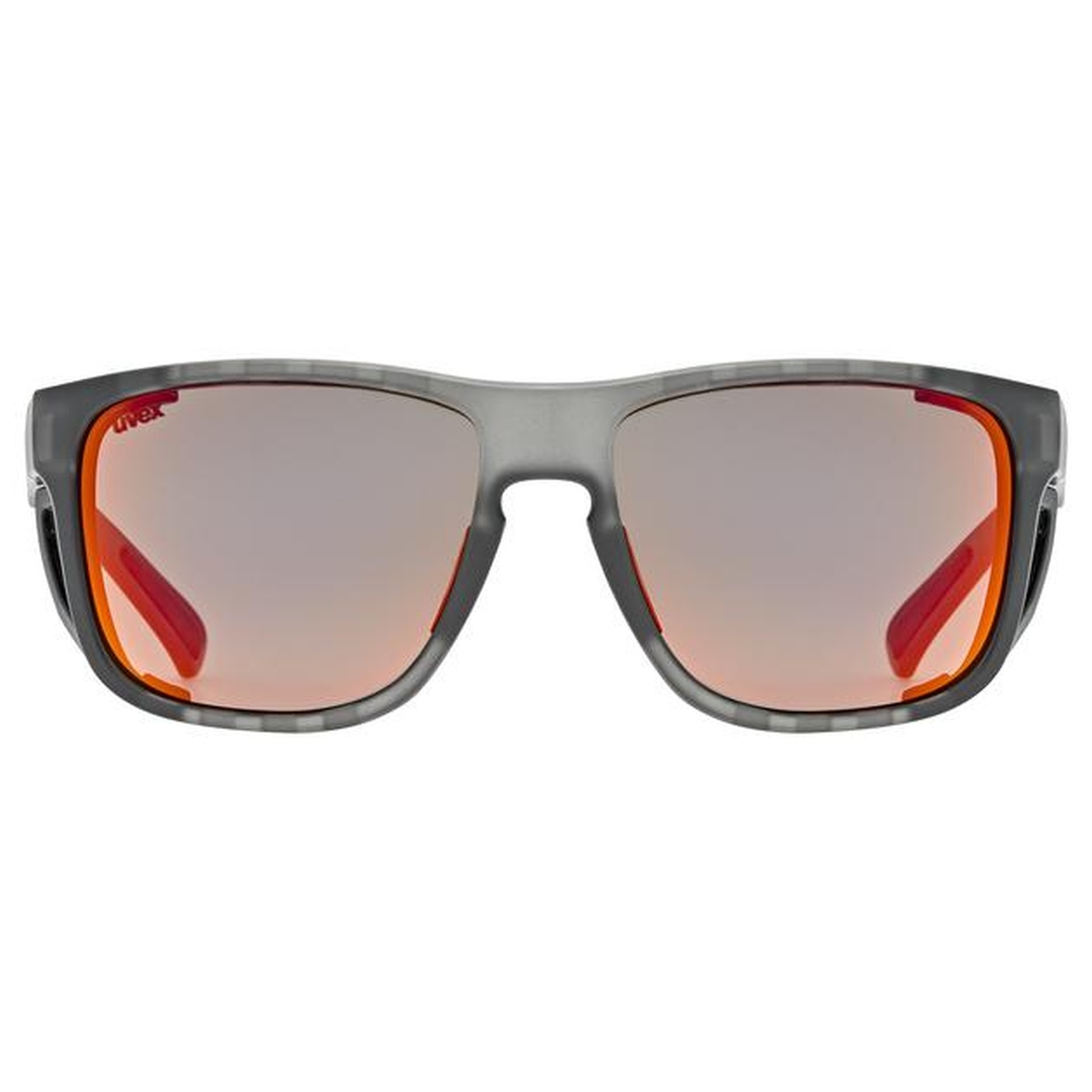 Uvex Sportstyle 312 Outdoor / Bergsport Brille matt grau/mirror rot