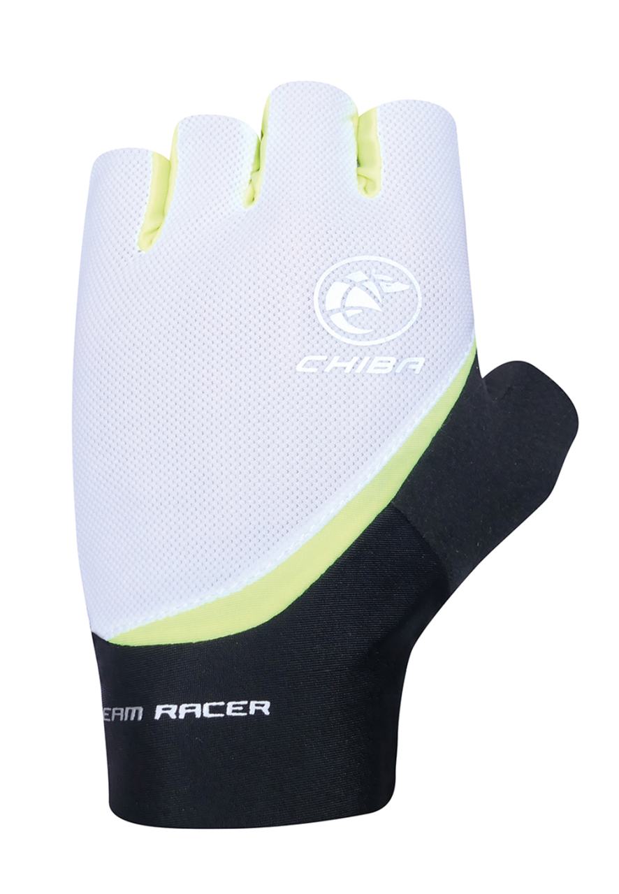 Chiba Team Racer Fahrrad Handschuhe kurz weiß 2027