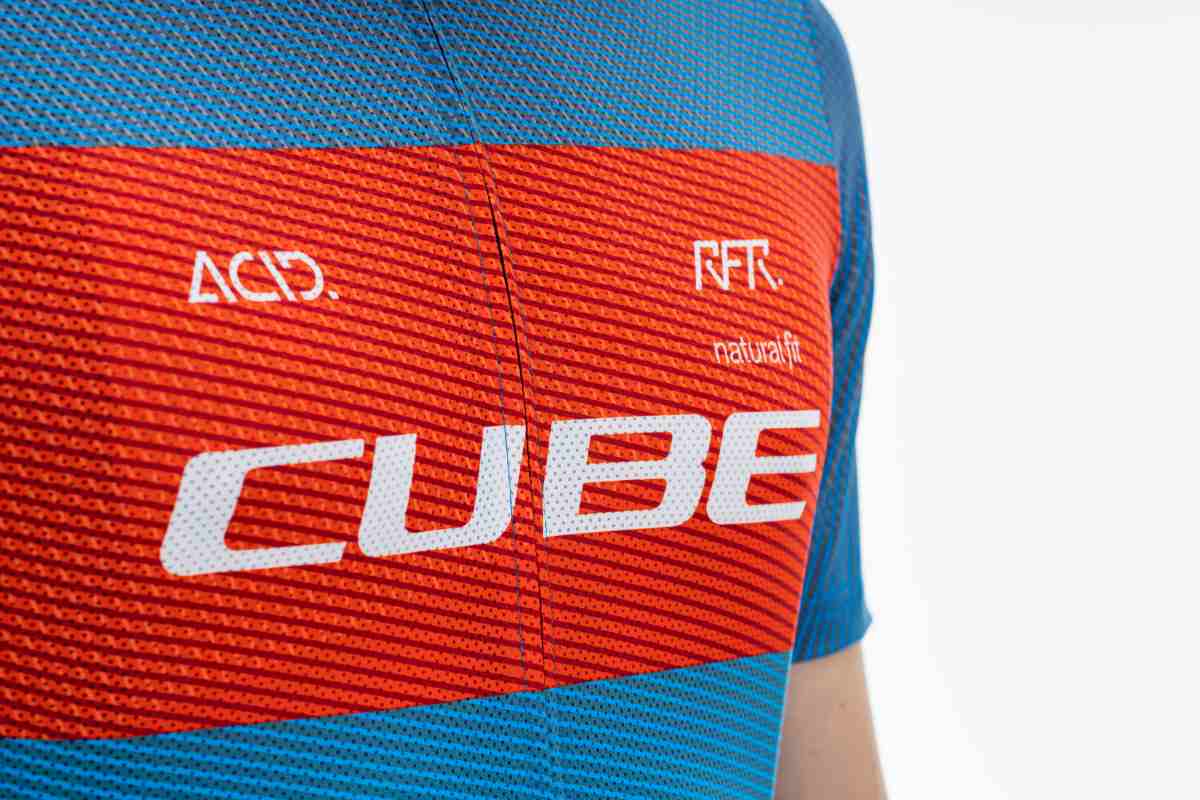 Cube Teamline CMPT Fahrrad Trikot kurz blau/rot 2027