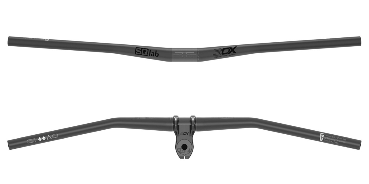 SQlab 3OX 12 Carbon MTB Gravity E-Bike Fahrrad Lenker 31.8mm / 780mm schwarz