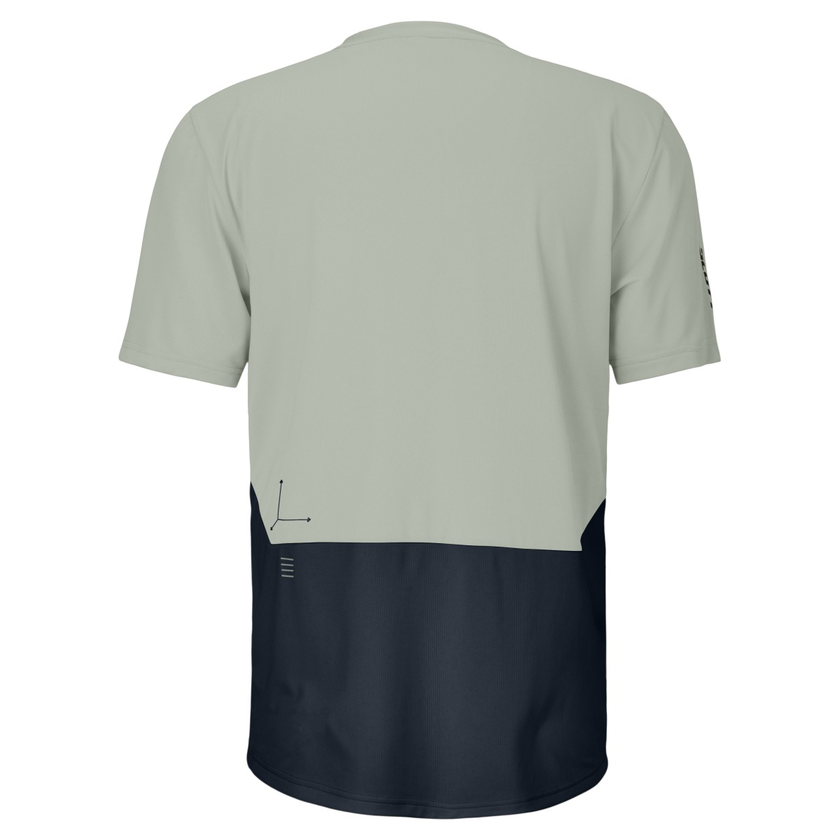 Scott Vertic Zip Fahrradtrikot kurzarm grau/blau 2026